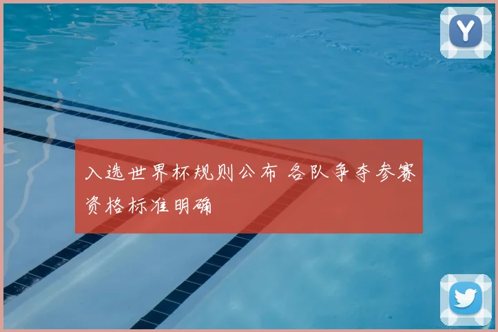 入选世界杯规则公布 各队争夺参赛资格标准明确